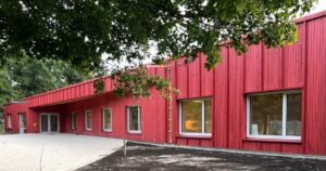 Außenansicht der Kita Tausendfüßler Alter Landweg