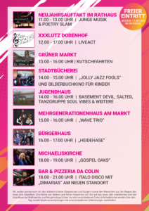 Zeitlicher Ablaufplan der AufTakt Veranstaltung 2026